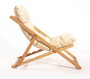 Hanah Home Conjunto de mesa y sillas de jardín My005, Madera de haya, Marrón y Crema